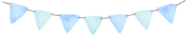 Wimpelkette der Windelstube in Konzen